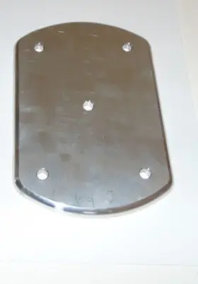 F32-4160bxz Taco 1 Marine Boat Aluminum Rectangular Deck Pads Radiused 4 Inch X 6 Leaning Post