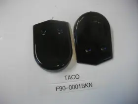 F90-0001bkn Taco Marine 2 Inch Black Rub Rail End Cap Pack Of Each