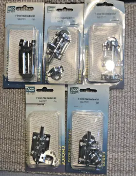 2736171 Taco Marine 630838013554 3 Inch Chrome-plated Brass Barrel Bolt Model Lot Of 5 Nos
