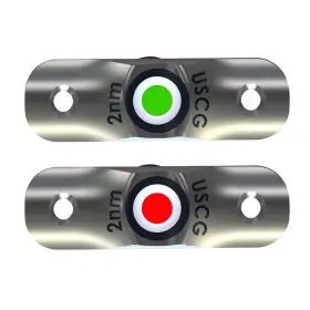 F38-6800d Taco Marine Rub Rail Led Nav Lights 2.5 Inch Low Profile Pair Uscg Approved