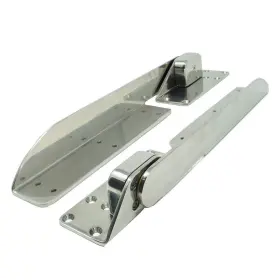 H25-0023r Taco Marine Command Ratchet Hinges - 18-1/2 Inch 316 Stainless Steel Pair
