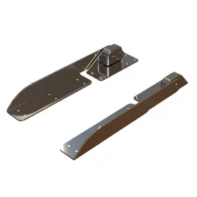 H25-0048 Taco Marine Command Ratchet Hinge - 18-1/2 Inch 316 Stainless Steel Polished With Hard St