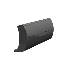 V21-0188bka20d Taco Marine Rigid Vinyl Black Rub Rail Insert 13/16 Inch W X 1-9/16
