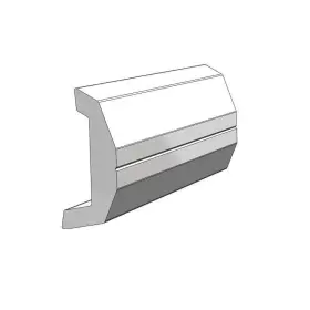 V21-3670wha20d Taco Marine Rigid Vinyl White Rub Rail Insert 3/4 Inch W X 1-7/8 H
