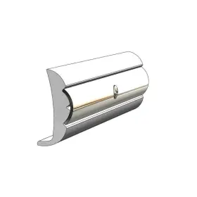 V21-9866whc20d Taco Marine Rigid Vinyl White Rub Rail 3/4 Inch W X 1-19/32 H 20ftl