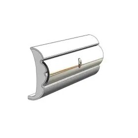 V21-9959whc20d Taco Marine Rigid Rub Rail White 20