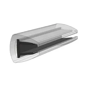 V22-3162bka12 Taco Marine Rigid Vinyl Black Rub Rail 11/16 Inch W X 3/4 H 12ftl