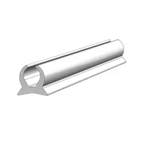 V25-9720whc20 Taco Marine Canvas / Upholstery Track White 5/8 Inch W X 9/16 H