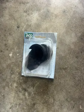 F90-0002bkn Taco Metals Boat Rub Rail End Cap Black Nylon Set Of 2