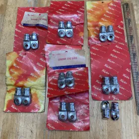 1202 Taylor Made Lot Of 8 Pr 3/4 Inch Chrome Eye Ends Part No. Bimini Mooring Cover