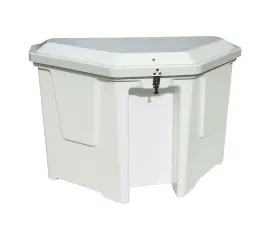 123661 Taylor Made Triangle Poly Box - White With Recess