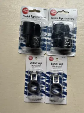 Mb1707041929 Taylor Made 4 Pcs Stainless Steel Bow 7/8 Inch Bimini Top Hardware Fitting Marine Boat Set