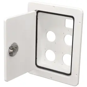 0825-318590 Teak Isle Blue Wave Boat Battery Switch Box Ppe-000258 White Starboard