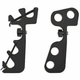 20160-301483 Teak Isle Tracker Boat Rod Holder 165792 Versatrack 4 Black