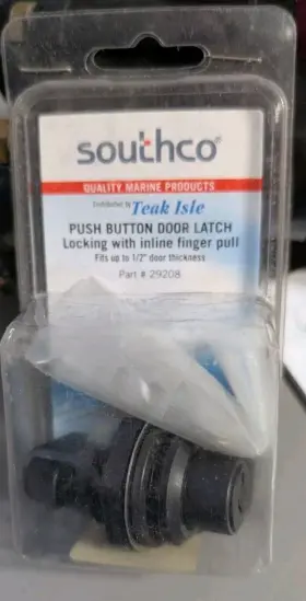 264-29208 Teak Isle 29208 Southco Locking Latch Push Button Black New