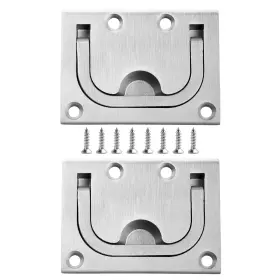 0141 Teantech 424615541826 2 Pack Of 316 Stainless Steel Hatch Pull Flush Lift Boat Ring Hatche