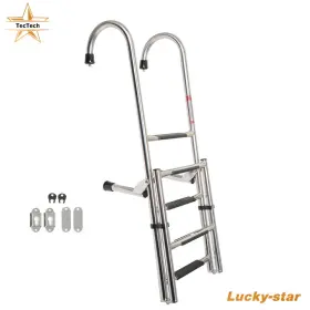 Luc5034744 Tectech For Stainless Steel Folding Ladder Telescoping 400 Lb. Limit 2 Step 3 1pc