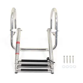 One5003208 Tectech For Marine Yacht Swimming Pool 3-step With Handrails Stainless Steel Ship Ladder