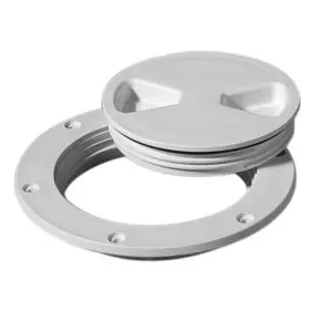 43030 Tempress Marine Screw Out Deck Plate White 4 Inch