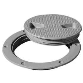 43133 Tempress Marine Screw Out Deck Plate Dark Gray 6 Inch