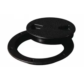 43135 Tempress Marine Screw Out Deck Plate Black 6 Inch
