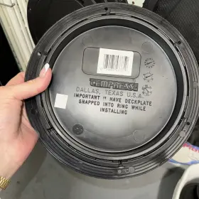 43335 Tempress Marine Boat Pry Out Deck Plate Black 8 Inch