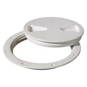 43390 Tempress 8 Inch O.d. X 6 I.d. White Screw-out Deck Plate