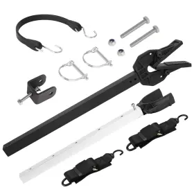 Tengbase 717817359879 Adjustable Boat Transom Saver 23 Inch -35 With 2 Tie Down Matte Black