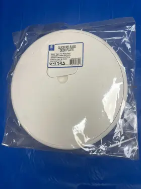641393 Th Marine 641393-quick Release Deck Plate 8 Inch White