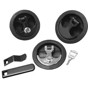 Alcn-1-dp Th Marine Non-locking Anchor Lock - Black With Chrome Handle