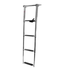 33493 Thmeira Petierweit 4-step Marine Boat Ladder Stainless Steel Telescoping For B