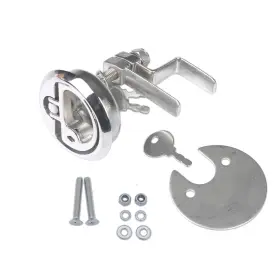 Thorn 608119329496 Marine Cam Latch Boat Hatch Stainless Steel Locking With Back Plate And Screws