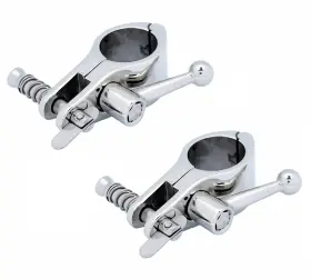 Thorn 608119329885 Bimini Top Hinge Rail Mount With Boat Pin And Cam Clamp Quick Release Stainless St