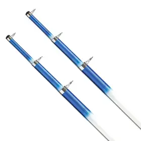 Tigress 661033882003 15 Telescoping Fiberglass Outrigger Poles - 1-1/8 Inch O.d. White/blue P