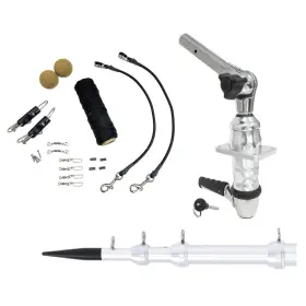 74879 Tigress Xd Top Mount System - 15ft Silver Outriggers Elite Rigging Kit