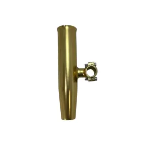 88160-1 Tigress Stainless Steel Horizontal Clamp-on Rod Holders 3/4 Inch Gold