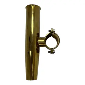 88186 Tigress Aluminum Clamp-on Rod Holder Horizontal Straight 1 1/2 Inch Gold