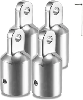 Tingzhigo 711468678473 Bimini Top Eye End Cap Fits 3/4 Inches19mm Od Round Tubing With An L Shape He