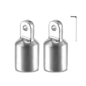 Tingzhigo 712962935871 Bimini Top Eye End Cap Fits 1-1/4 Inch 32mm Round Tubing Marine Fitt
