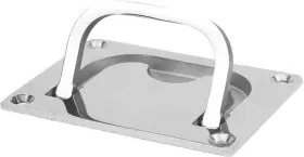 Tisstingq1uizy50dh Tissting O 1520 1pcs 316 Stainless Steel Flush Hatch Pull Handle - 3.8x2.8 Inch Foldable Lift Bo