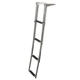 8106050 Tracker Boats Pn Boat Telescoping Ladder 4-step Stainless Steel