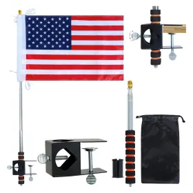 Tgz167 Tugaizi American Boat Flag Pole Set Clamp Mount With Usa