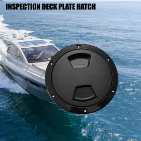 Uauto1 743151901160 5 Inch Boat Inspection Deck Plate Hatch Marine With Cover Black