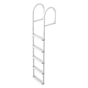 Mtztcxswpj505eh5w001 Uimoso Removable 5-step Aluminum Dock Ladder With Durable Pp Steps For Boats