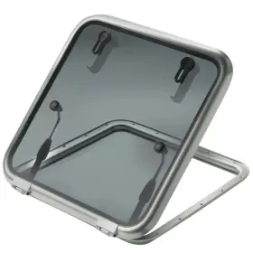 Vet-alt6363sl Vetus Square 27.6 Inch Satin Frame Dark Smoke Acrylic Lens Boat Hatch Vent With 24.7 Cutout