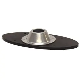 1117493 Viaggio Pontoons Pn Pontoon Boat Table Base 15 5/8 X 7 1/2 Inch Black Starboard