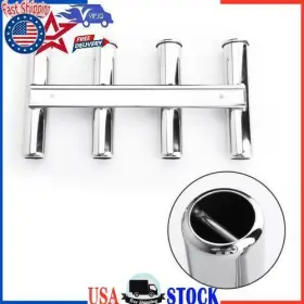 P005-a004 Vipjq Boat 316 Stainless Steel Fishing Rod Holder 4 Link / Rack Marine Yacht Yu