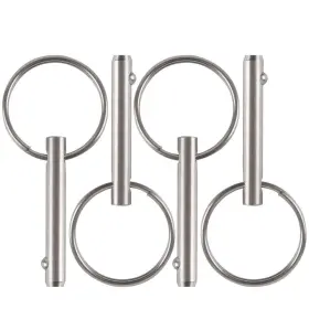 Vturboway 754909959579 4 Pack Small Quick Release Pin Diameter 3/16 Inch Usable Length 0.95 Full 316 St