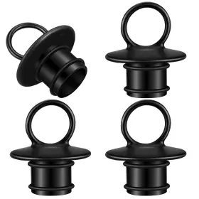 Six-wenqik-2737 Wenqik 4 Pcs Pvc Boat Drain Plug For 1-1/2 Inch 1/8 Livewell Plugs Thru Hull Drai