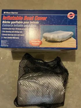 11161023 West Marine Inflatable Boat Cover With Storage Bag For Boats 8 5 Inch -9 4 X Silver